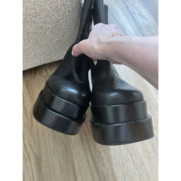 Steve Madden COBRA platform heeled boots women's size 10 - Picture 6 of 9